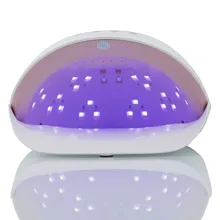 Автоматический датчик 50 Вт УФ-лампа светодиодный светильник для украшения ногтей двойной свет сушка ногтей; уход Светодиодный УФ Гель-лак для ногтей инструмент для салона