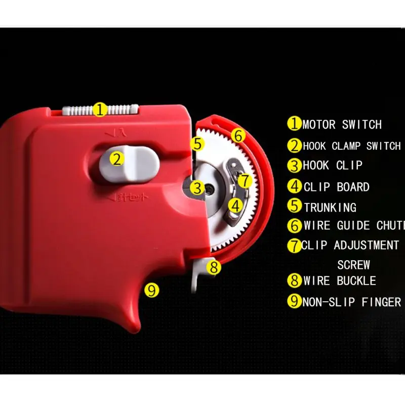 

Electric Automatic Fast Fishing Hook Fishing Gear Fishing Supplies Knotter Wire Binding Device