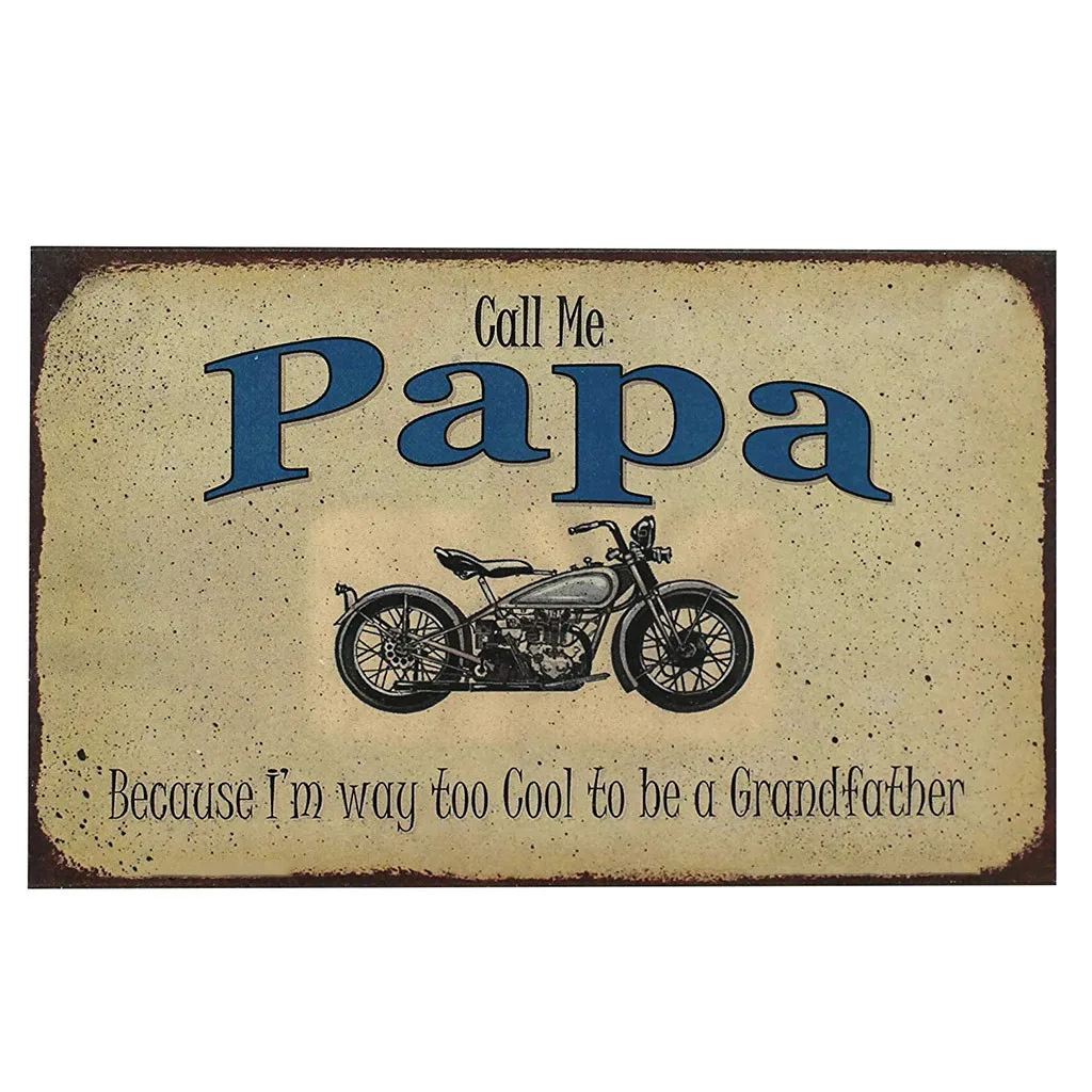 

Retro Style Signage Sogan Wall Sign Wrought Iron Signage Decoration Vintage Bus Motorcycle Car Metal License Retro Style Signage