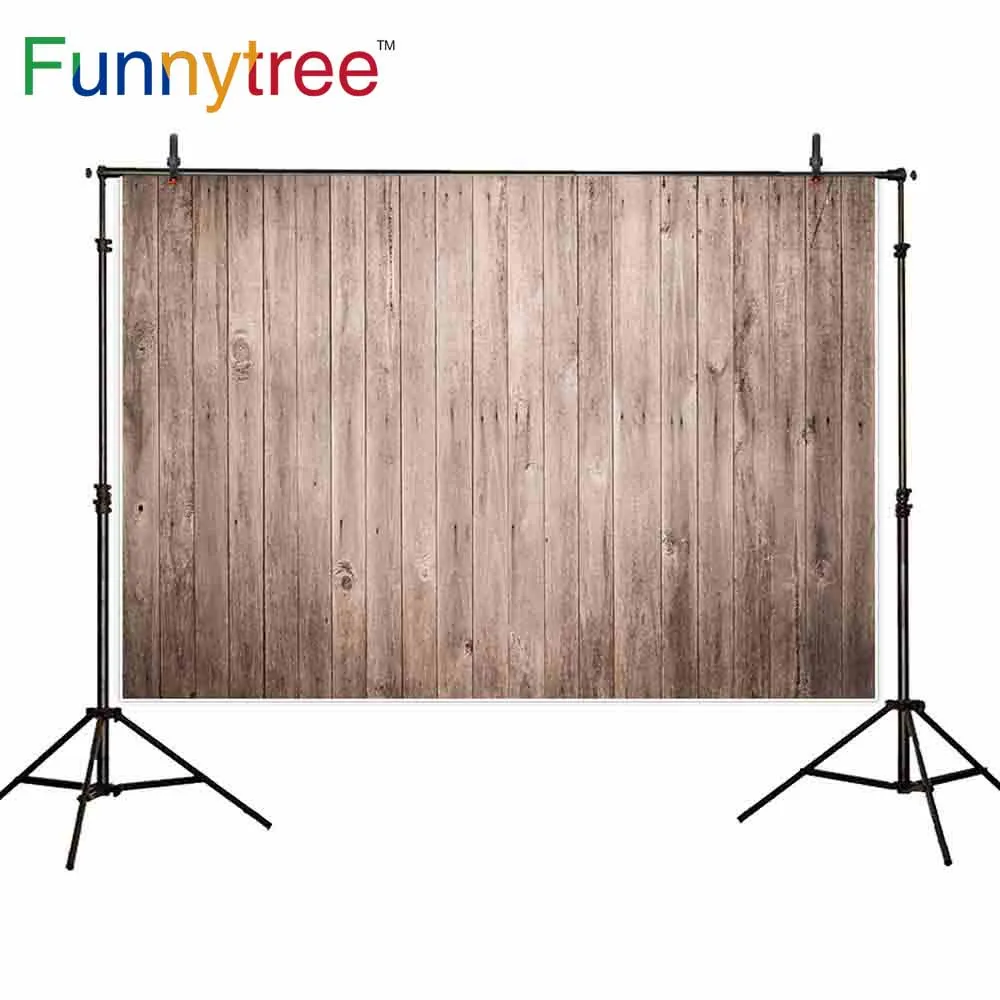

Funnytree backgrounds for photography studio wood plank wall vintage professional backdrop photobooth photocall printed