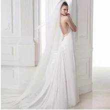 2016 High Quality Cut Edge One Layer Tulle Bridal Veil White/Ivory Wedding Veil Wedding Accessories