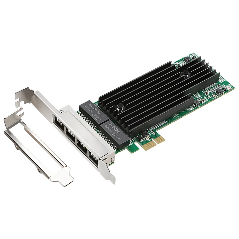 Новый 4-Порты и разъёмы RJ45 Gigabit Ethernet PCI-Express X14 адаптером сервера сетевой карты Intel82575-T4 Chipest