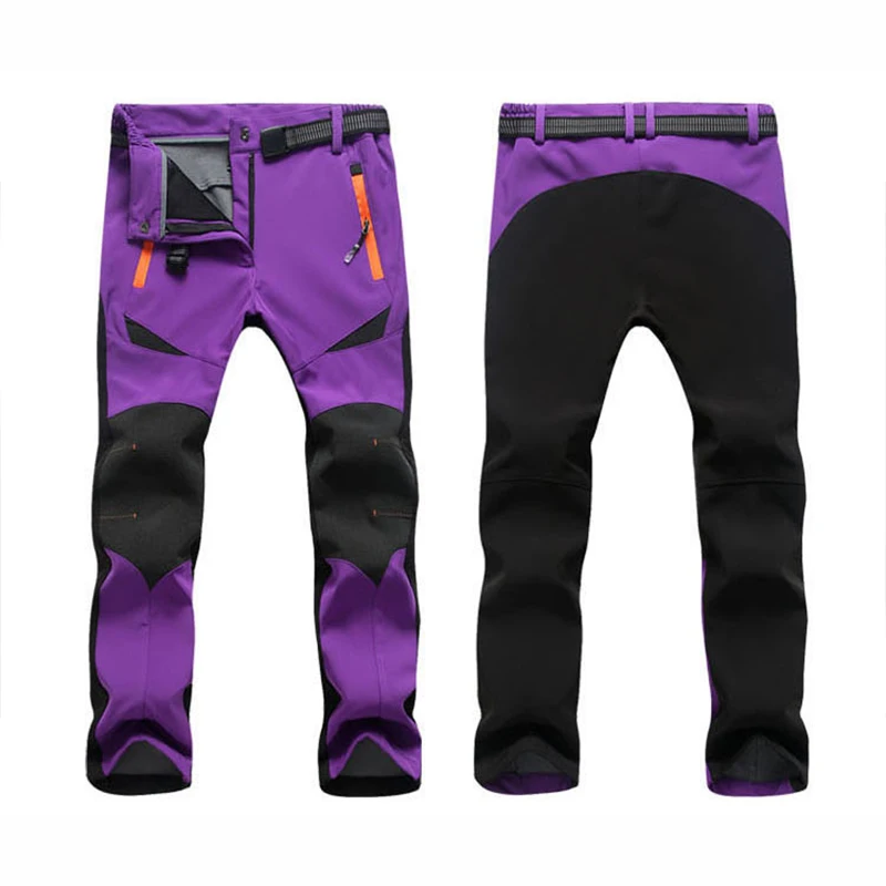 Iemuh marca hombre mujeres invierno Pesca impermeable camping trekking fleece Pantalones de senderismo escalada esquí Softshell trouser travel