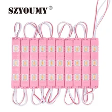 

SZYOUMY 1000pcs ABS Injection Square Lens Waterproof LED Module Light SMD 5730 LED Light Module Back Light DC12V 3 led