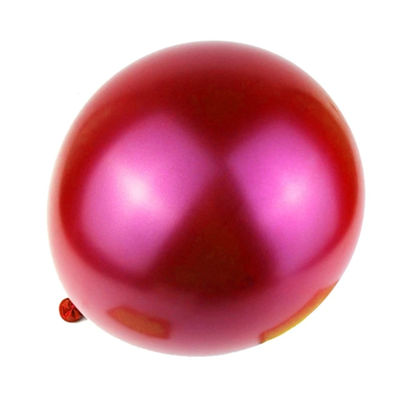 5 шт. металлические шарики для свадьбы с днем рождения латексные металлические хромированные шары воздушные шары Гелиевый шар вечерние единороги - Цвет: red