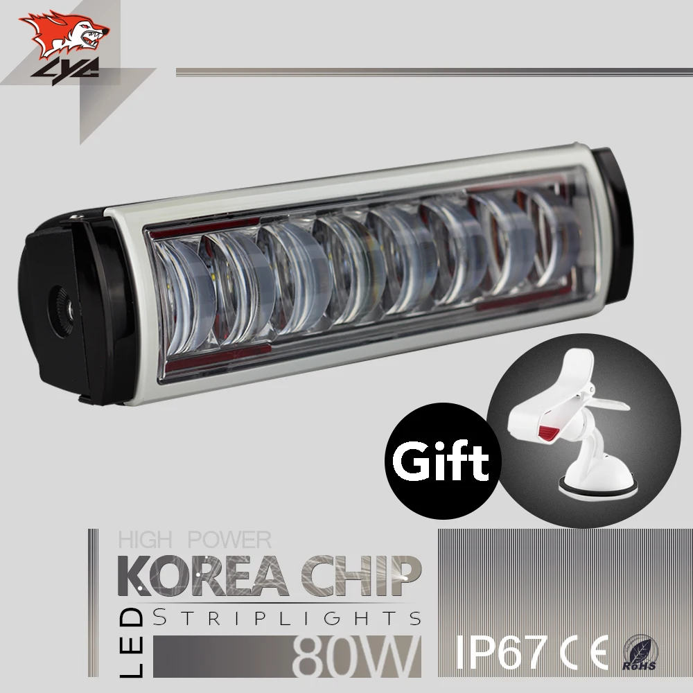 

LYC Newest In Market For Jeep Bumper Light bar 4x4 headlights 10 Inches Led Light Bar 254mm Long 80W For Hummer ATV Auto Parts