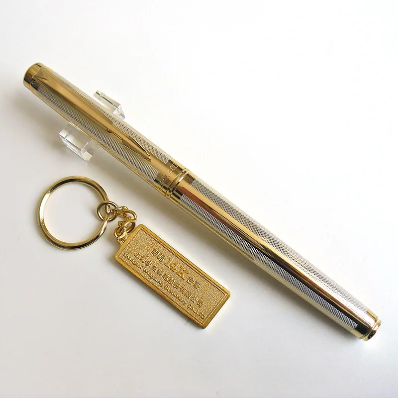 

Wingsung Wing Sung 400 Gold Fountain Pen 14K Gold Nib Fountain Pen