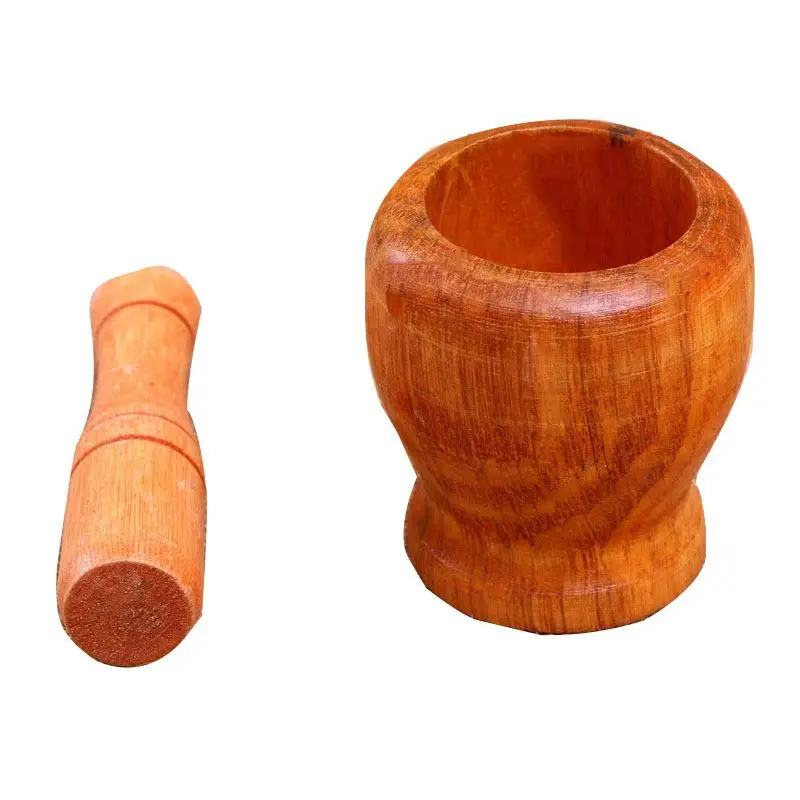 

Adeeing Unique Eco-friendly Wooden Garlic Grinder Mortar Home Kitchen Supplies
