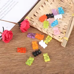 10 шт. DIY Kit Аксессуары Детский пластилин подарок имитация медведя конфеты полимерная слизь коробка игрушка для детей амулеты Lizun