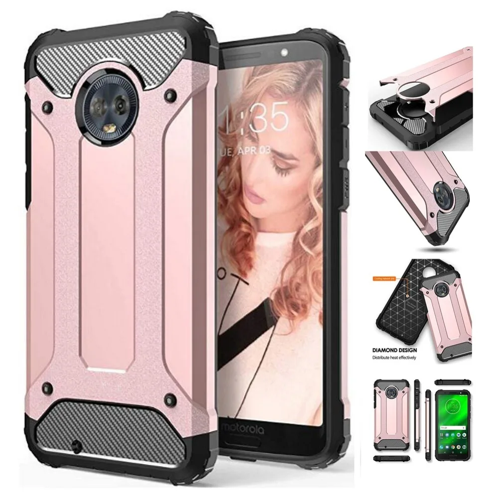 Чехол для Motorola Moto G6 G5 G5S G4 E5 Go P30 One Power Plus Play защитный жесткий Ударопрочный ПК с