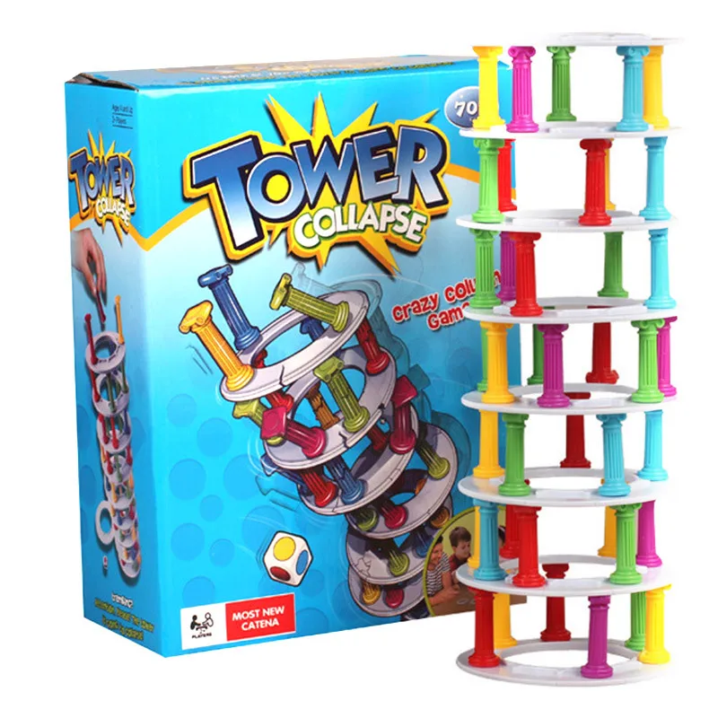 Башня коллапс кубики для игр родительский интерактивный настольные игры для детей подарок большой вызов игра для семейного развлечения
