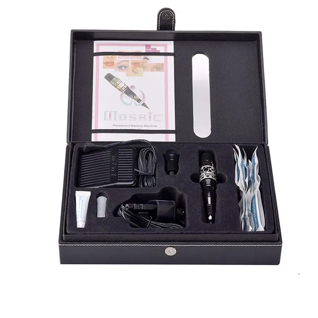 1 Set Complete Cosmetic Tattoo Kits Mosaic Permanent Makeup Machine Kit With Foot Pedal Tattoo Gun Supply 1 Set Complete Cosmetic Tattoo Kits Mosaic Permanent Makeup Machine Kit With Foot Pedal Tattoo Gun Supply