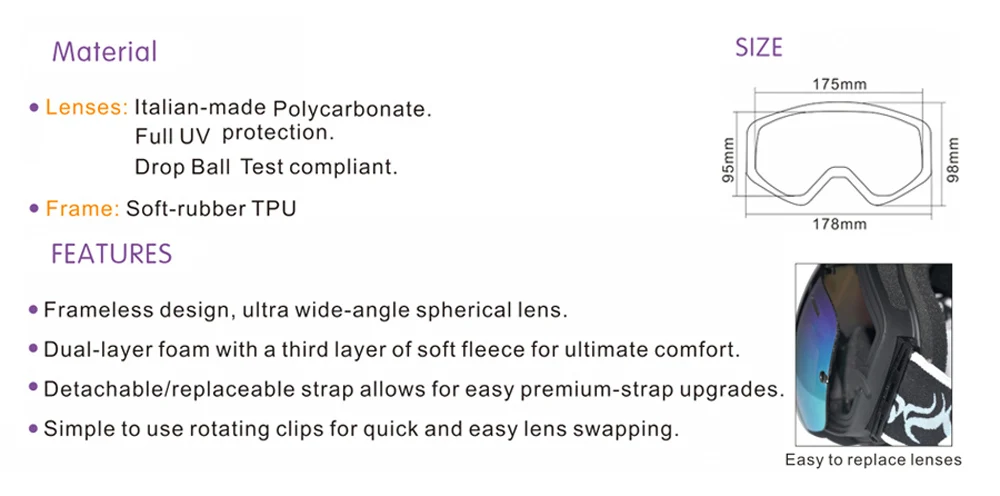 3100-Ski goggles HD -2