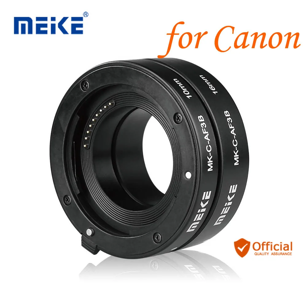

Meike Auto Focus Automatic Macro Extension Tube (10mm, 16mm) for Canon EOS M M1 M2 M3 M5 M6 M10 EF-M Mirrorless Camera Lens