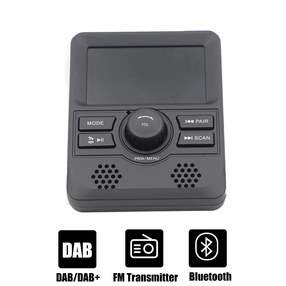 

Portable Auto Car Dab Radio Dab+ Receiver for Radio Station with FM Transmit Bluetooth Built-in Speaker 3 inch LCD Display