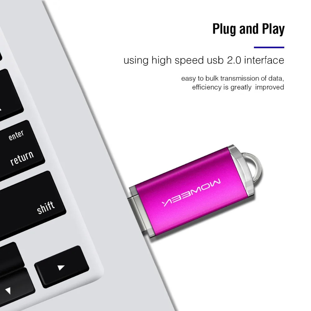 Moweek мини USB флеш накопитель 64 ГБ 32 Гб флешка 128 16 8 4g Флешка реальная емкость диск 2 0