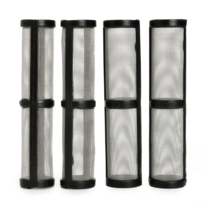 OSSIEAO 4PCS Black 60 Mesh Airless Spray Pump Filter For _Graco 390/395/495/595 Sprayer