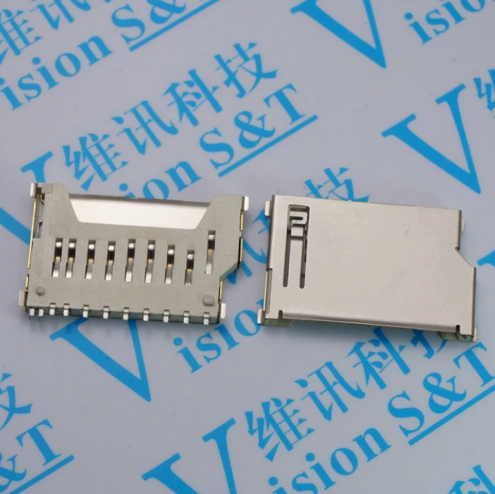 

10PCS/LOT Short card deck Simple SD card seat without short shells Connector
