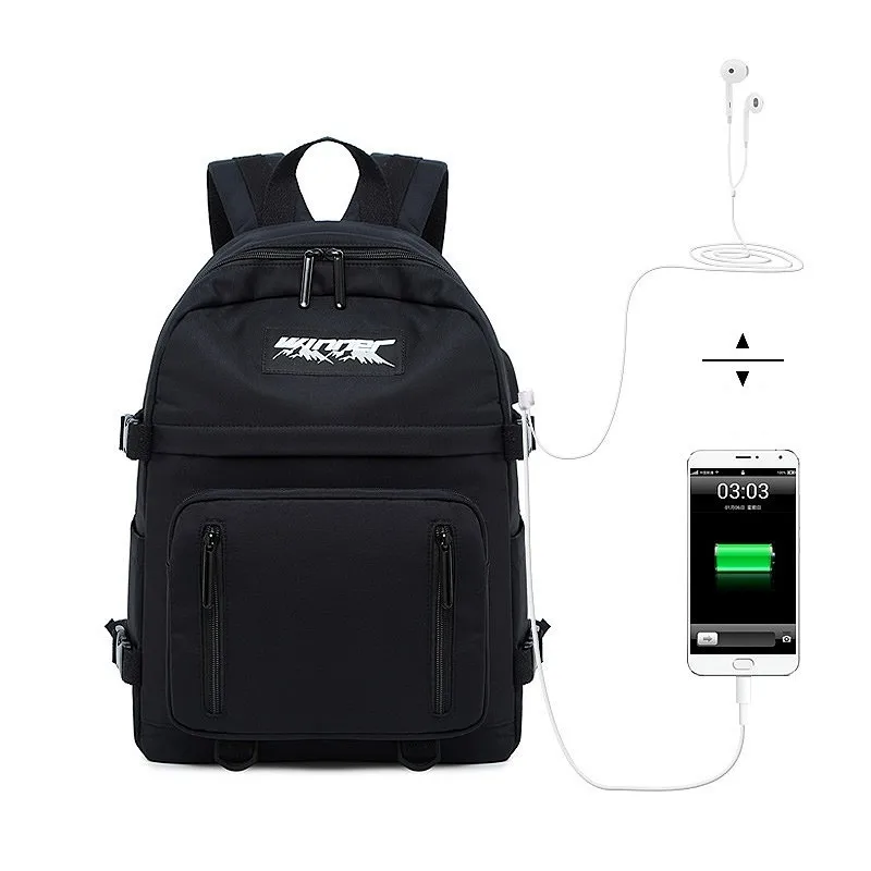 Black Backpack LIKETHIS стильный женский рюкзак для колледжа, школьный рюкзак для девочек-подростков, Мягкий тканевый женский рюкзак, Большой Вместительный рюкзак для путешествий - Цвет: Black Backpack