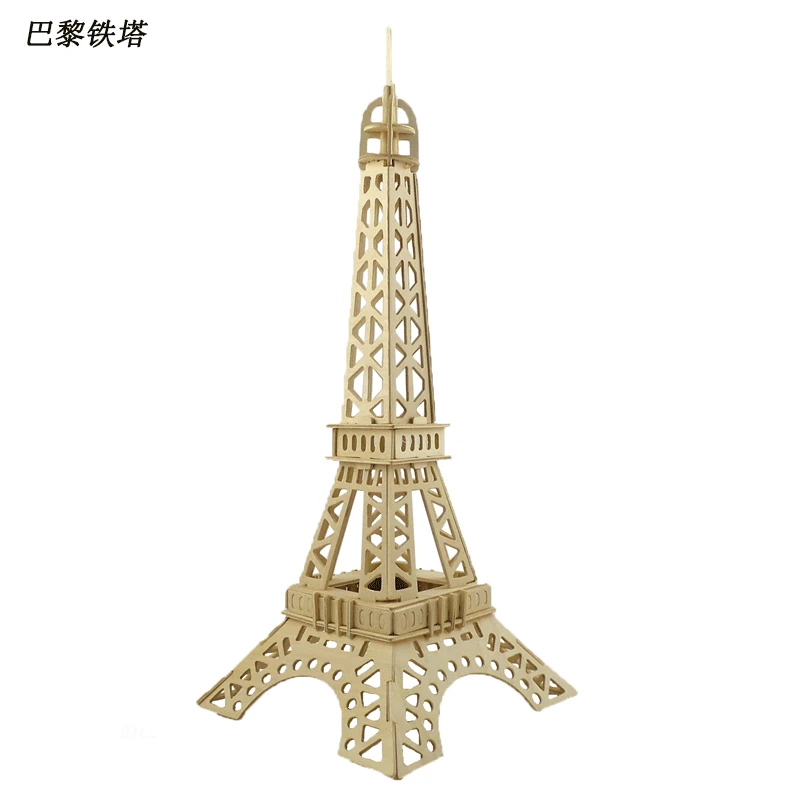 

Creative Eiffel Tower Model Building Kits Assembly Toy Gift for Children DIY Wooden Eiffel Tower Decoration Kid Educational toys