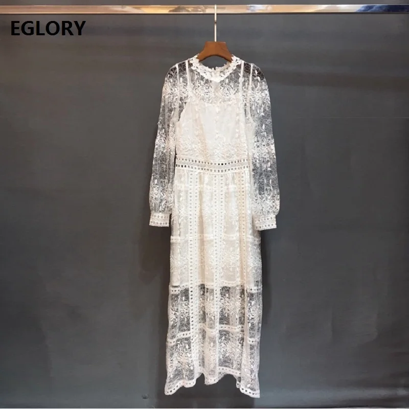 

Formal Party Elegant Long Dresses 2019 Spring Summer Evening Maxi Dress Women Tulle Mesh Embroidery Long Party Vestidos Mujer