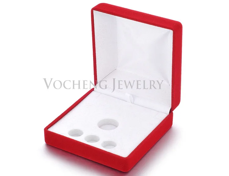 Vocheng 2 цвета ангел бола коробки для шариков Красный Черный дисплей ювелирных изделий элегантная коробка для женщин мужчин VA-189