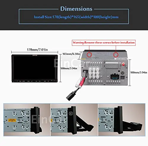 Cheap Car dvd gps player Eincar 2 din Headunit GPS Navi FM Radio Stereo Autoradio SD/USB Aux tape recorder autoradio cassette player 26
