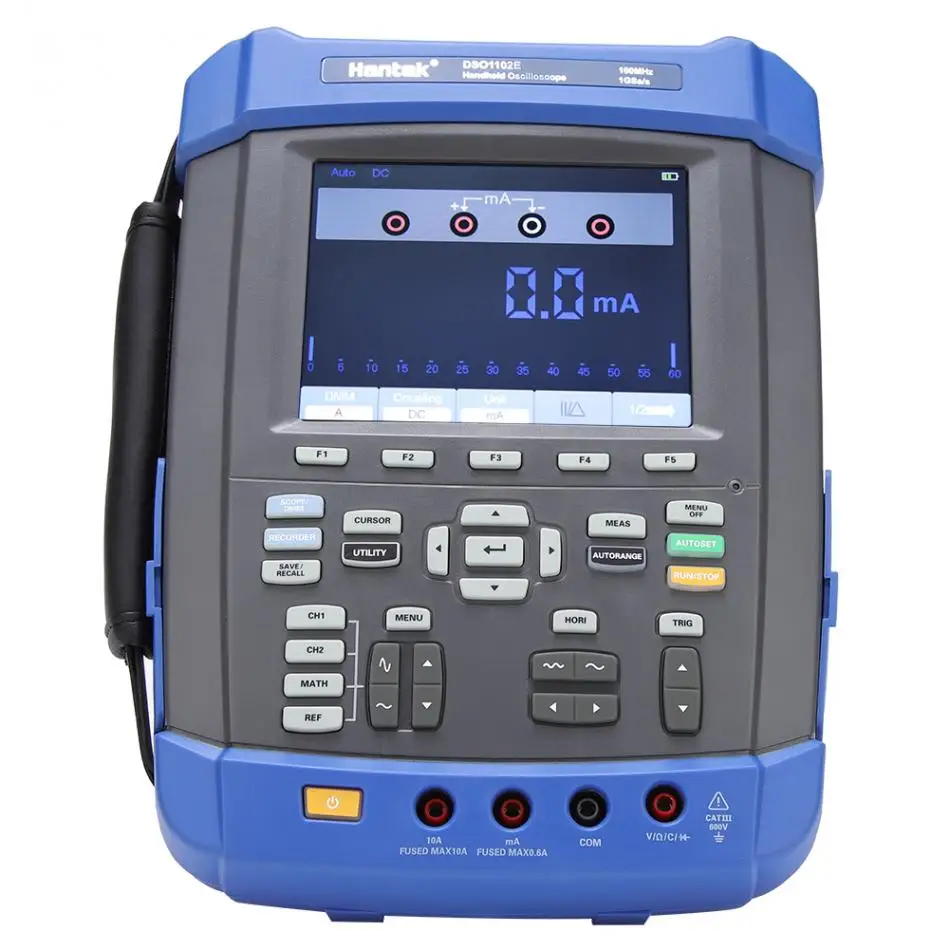 Hantek DSO1102E цифровой осциллограф 100 МГц 2CH 1GSa/s осциллограф/регистратор/FFT анализатор спектра/счетчик частоты мультиметры