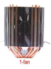 ARSYLID CN-609-P кулер для процессора 9 см вентилятор 6 тепловых труб с двумя башнями охлаждения для Intel LGA775 1151 115x1366 2011 для AMD AM3 AM4 радиатор - Цвет лезвия: without Backlight