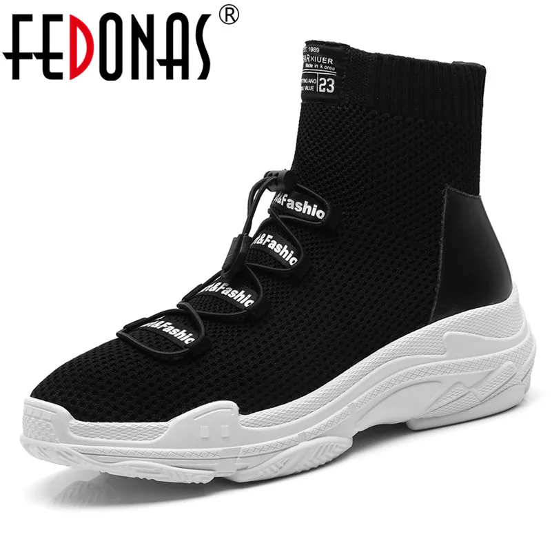 

FEDONAS Fashion Brand Ankle Boots Platforms Warm Round Toe Casual Shoes Woman Breathable Autumn New 2019 Short Martin Shoes