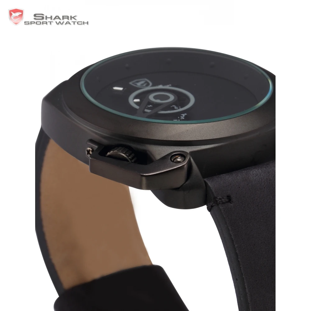 Tawny Shark Sport Watch Luxury Brand Black Stylish Date Crown-guard Male Simple Military Wristwatch Mens Fashion Watches /SH447