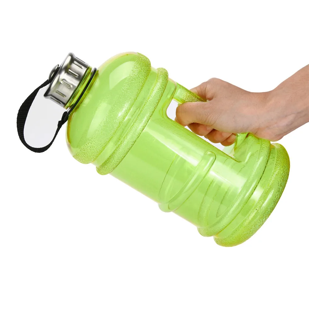 Новейшая Горячая портативная 2.2L BPA пластиковая большая емкость спортивная бутылка с водой для пикника кемпинга фляга для велосипеда