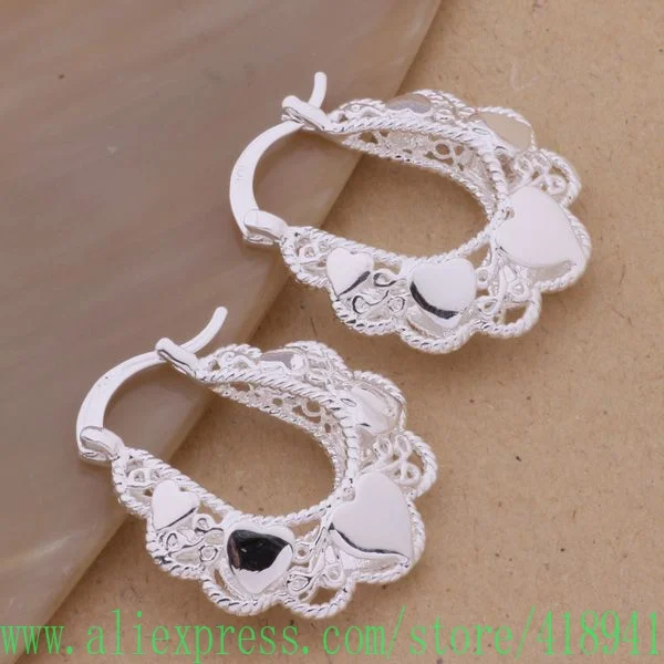 

Wholesale silver plated earrings , Free shipping silver plated fashion jewelry , /carakrya drzamjga E126