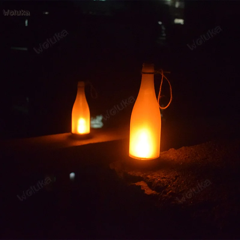 

Solar light outdoor courtyard lamp home waterproof bottle simulation flame lamp outdoor decoration CD50 W02