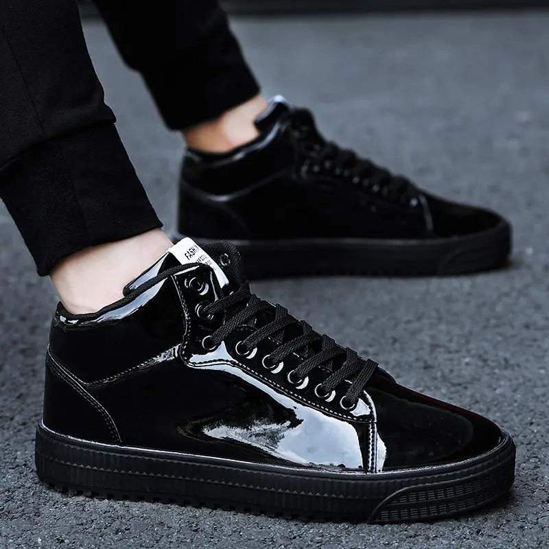 

Large Size High Top Zapatillas Hombre Running Shoes Mens Shoes Sports Shoes Sport Male Sneakers Women Black Training Gym A-234