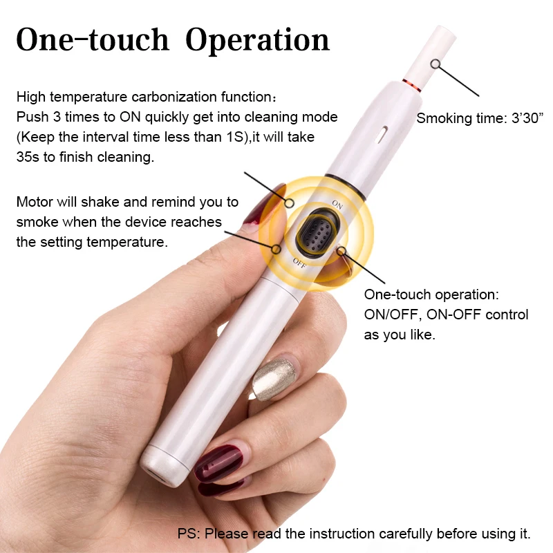 HNB ICOS heat cigarette vape pen like compatible with iqos sticks for heets with Operational Instructions