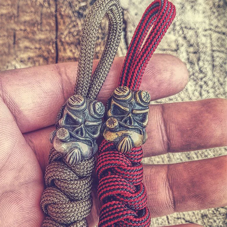 EDC латунный тибетский серебряный кулон Hellboy нож подвеска веревка ручной работы DIY бусины EDC брелок фонарик наружные украшения