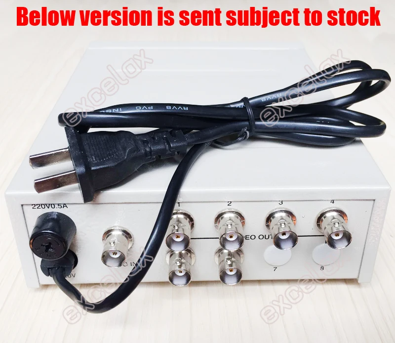 1 In 6 Out Composite CVBS BNC Connector Video Signal Distributor for CCTV Security Camera System 1-6CH Video Splitter Amplifier