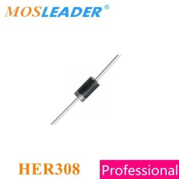 

Mosleader HER308 DO27 500PCS 3A 1000V 1KV Fast Recovery Rectifier High quality