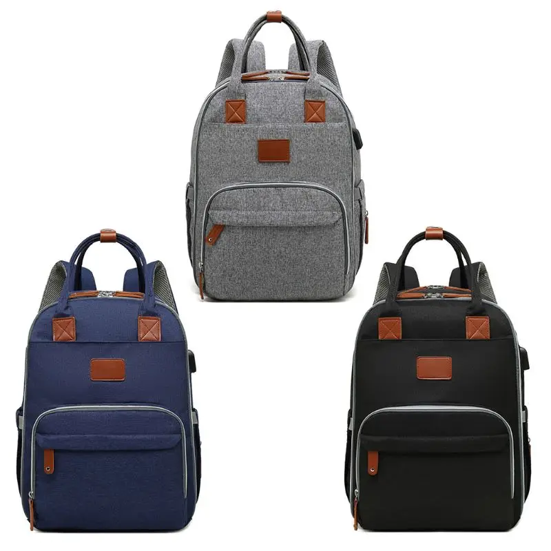 

Mummy Maternity Nappy Diaper Bag USB Charge Port Large Capacity Baby Bag Travel Backpack Handbag