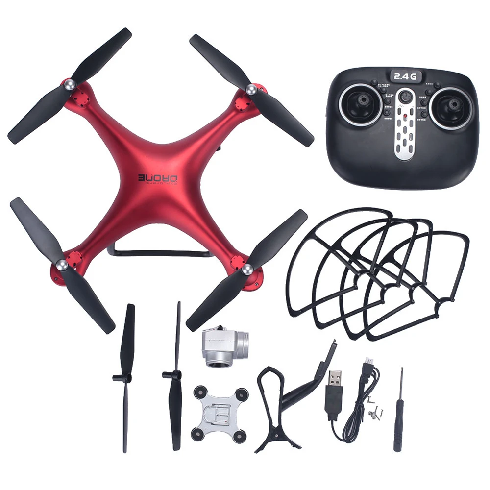 Lensoul Wi Fi 2 4 ГГц 3D рулон Безголовый режим Full HD 2MP 0.3MP камера Дрон оси удержание высоты