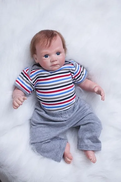 19 Inch 49 Cm Silicone Baby Reborn Dolls Lifelike Reborn Doll Cute