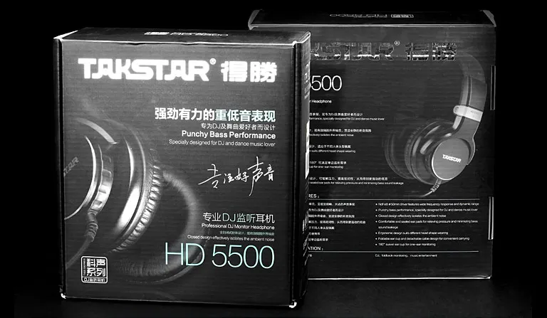 Оригинальные динамические стереонаушники Takstar HD 5500/HD5500 наушники