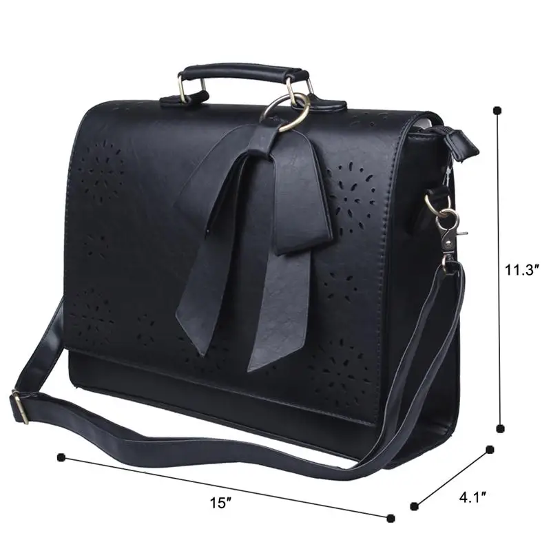 Ecosusi New Women Pu Leather Handbags Vintage Messenger Ecosusi New Women Pu Leather Handbags Vintage Messenger Bags Fashion Shoulder Business Laptop Tote Bag In From
