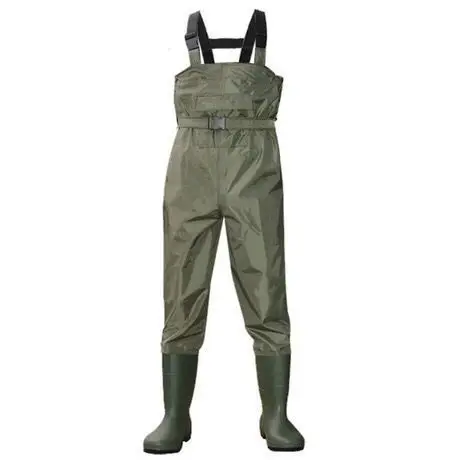 Outdoor breathable chest pocket long wading pants camo waterproof PVC men women fishing wader boots shoes jumpsuit trousers Outdoor breathable chest pocket long wading pants camo waterproof PVC men women fishing wader boots shoes jumpsuit trousers