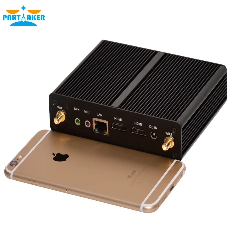  2016 New Product Intel J1900 Processor Desktops Personal Fanless Mini PC with Dual COM Dual COM Port 