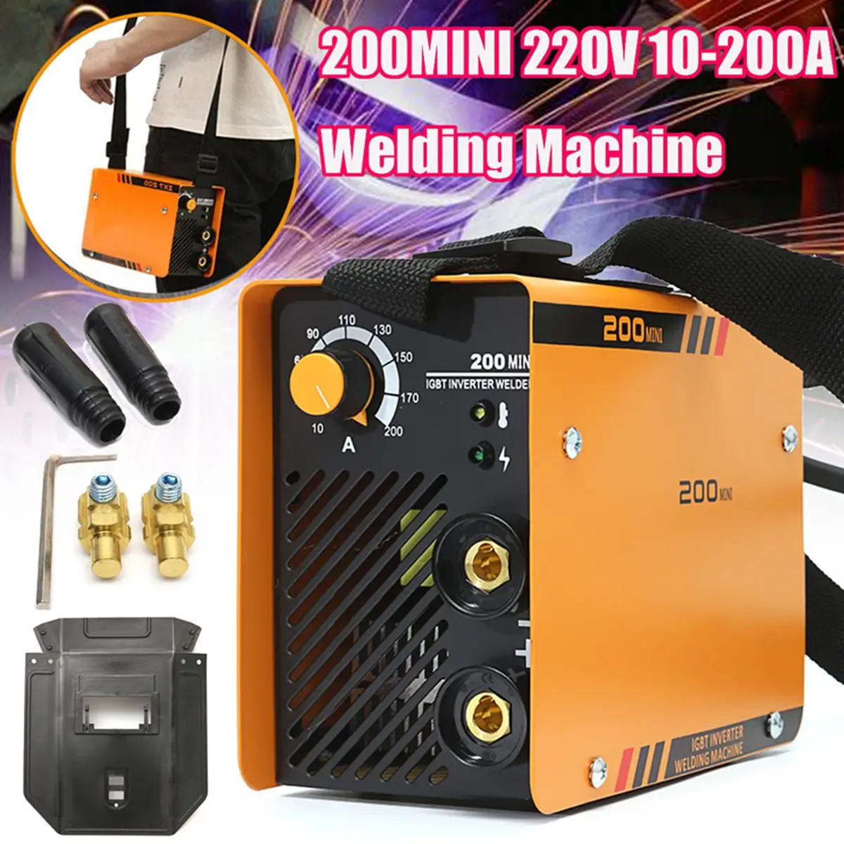 

220V 10-200A Mini Electric Inverter ARC Welding Machine Tool for Welding Working and Electric Working EU Plug