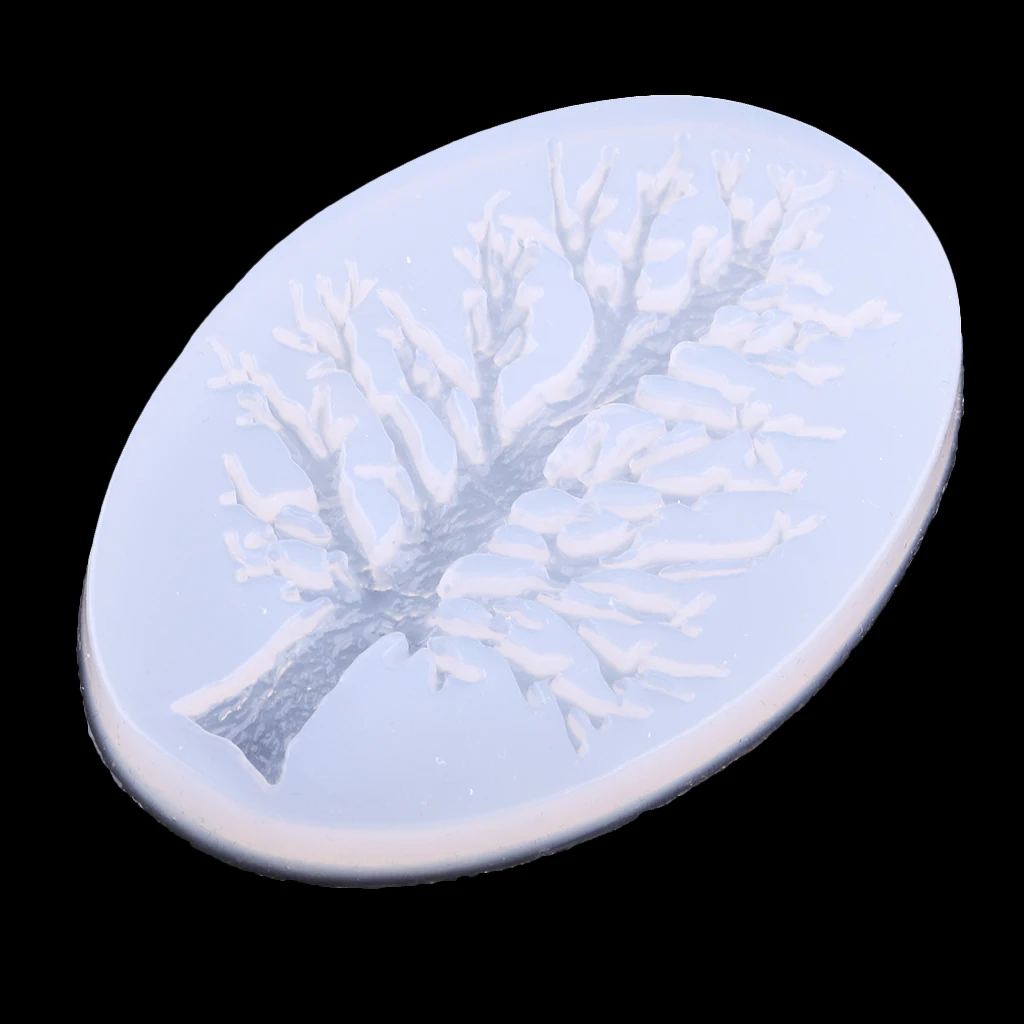 Tree Shape Silicone Molds for Resin Casting Jewelry Making Crystal Ornament DIY Craft Tools
