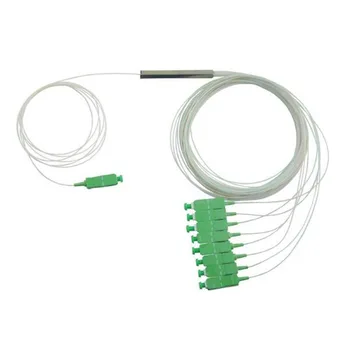 

50pcs 0.9mm SM PLC Splitter 1x8 SC APC MINI tube 1310/1550nm