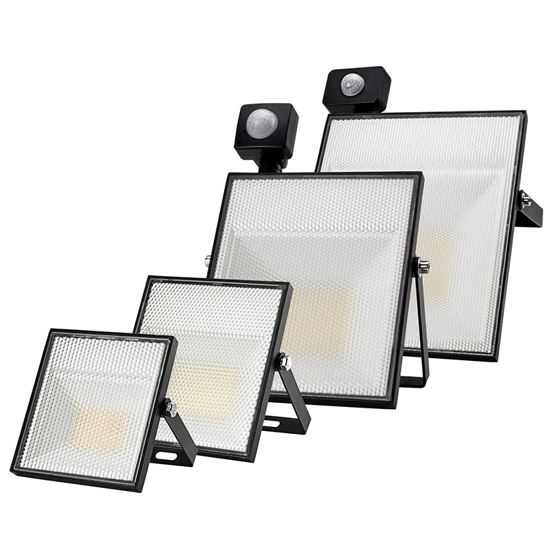 

LED Outdoor Floodlight Induction Lighting 60W 45W 30W 15W AC220V IP65 Cold Warm White Wall Lamp For Square Garden Garage Highway